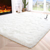 Flauschiger Teppich für das Schlafzimmer, zottelige, flauschige Teppiche für das Schlafzimmer, dicke schwarze Teppiche für das Wohnzimmer, Teppiche für Mädchen und Jungen