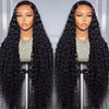 Burmese Curly Deep Wave Human Hair Bundles With 13X4 Frontal Closure Bundle Deals 100% Raw Human Hair Weaving Curly Hair Bundle