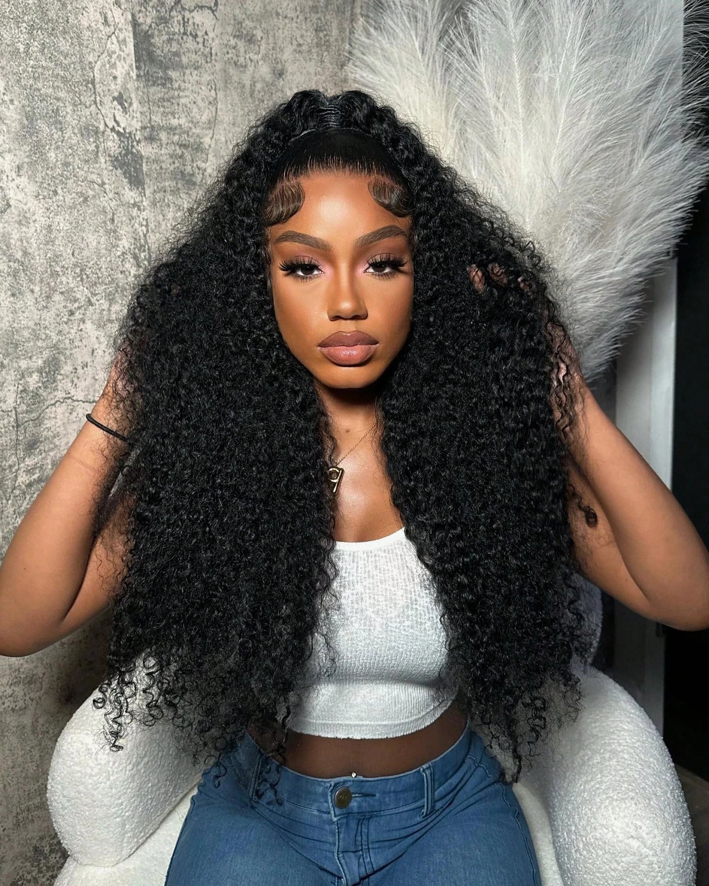 30 Inch 13x4 Kinky Curly Lace Front Wigs Human Hair Pre Plucked 13x6 Transparent Lace Jerry Curly Wig For Women With Baby Hair