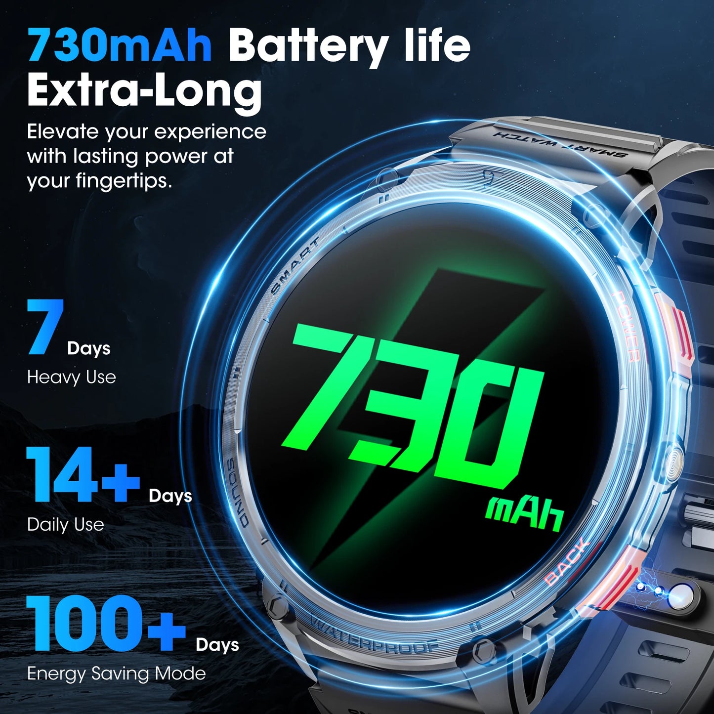 Karchilor Smartwatches für Herren 2025 Smartwatch für Damen Bluetooth Anruf 1.85 High-Definition Bildschirm Fitness Sport Wasserdicht