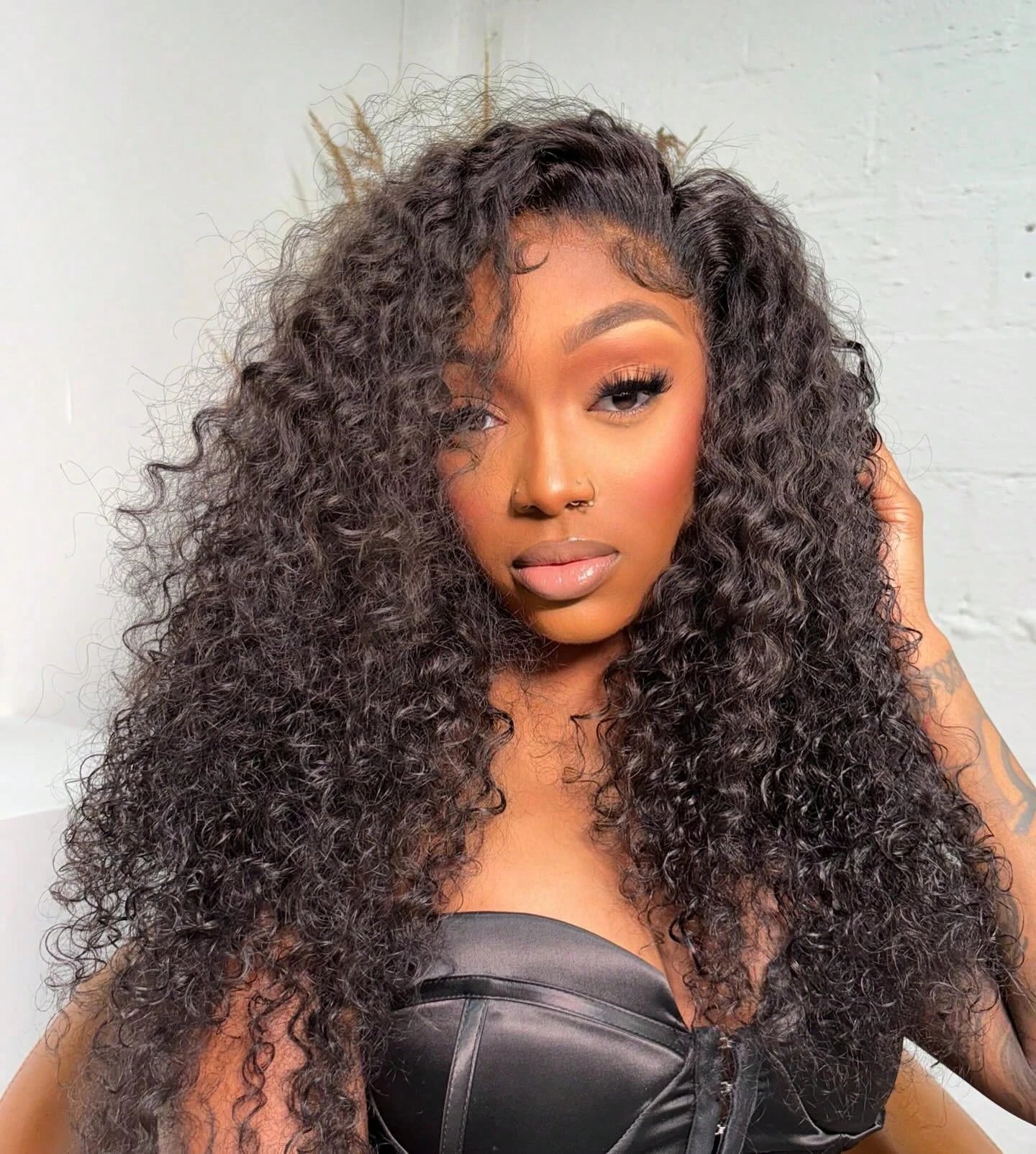 30 Inch 13x4 Kinky Curly Lace Front Wigs Human Hair Pre Plucked 13x6 Transparent Lace Jerry Curly Wig For Women With Baby Hair
