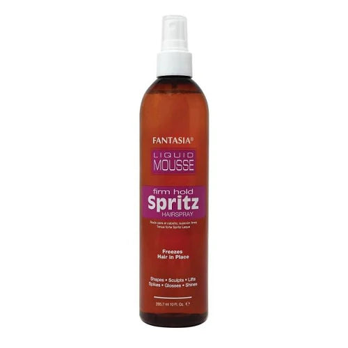 Fantasia Liquid Mousse Spritz - Strong Hold, Fast Drying, Long-Lasting Style, Perfect for All Hair Types