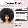 Short Afro Kinky Curly Human Hair Wig With Bangs Fluffy Natural Bob Wigs Brazilian Full Machine Made Wigs On Sale  180% Density