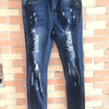 2023 Autumn High Waist Ripped Jeans For Women Fashion Stretch Skinny Denim Pencil Pants Casual Slim Trousers S-3XL