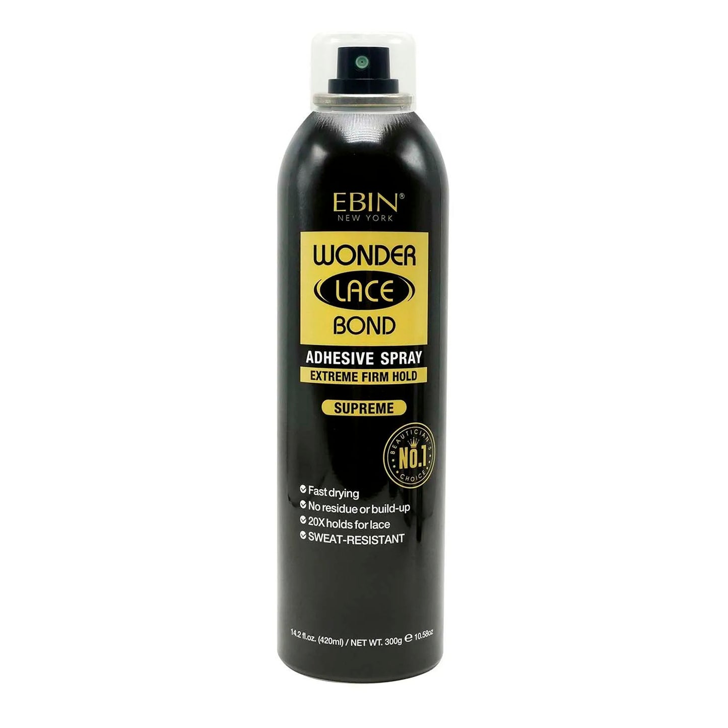 Ebin New York Wonder Lace Bond Adhesive Melting Spray Extreme Firm Hold Supreme – Maximaler Halt, perfekt für den täglichen Gebrauch