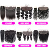 Peruanisches Haar 4x4 Lace Closure Vorgezupft Glattes Haar 13x4 HD Transparente Lace Frontal 100% Echthaar Natürlicher Haaransatz
