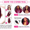 250 Dichte 30 Zoll 13x4 99J Burgundy Deep Wave Lace Front Perücke Lockige Lace Front HD Lace Front Echthaar Perücken für Frauen