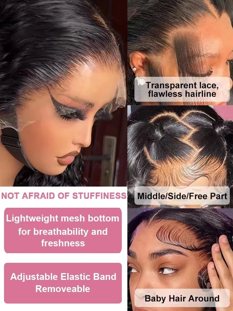 Loose Deep Wave 13x6 HD Lace Frontal Human Hair Wigs Brazilian Curly Wigs 13x4 Human Hair Lace Front Wig Preplucked Remy Hair