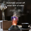 Kinscoter Volcanic Aroma Diffuser Essential Oil Lamp 130ml USB Portable Air Humidifier with Color Flame Night Light