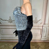 Novance Y4065 Elegantes Abendkleid 2024 mit Handschuhen Damenbekleidung Sexy Club für Party Trägerlose Kleidung Luxus
