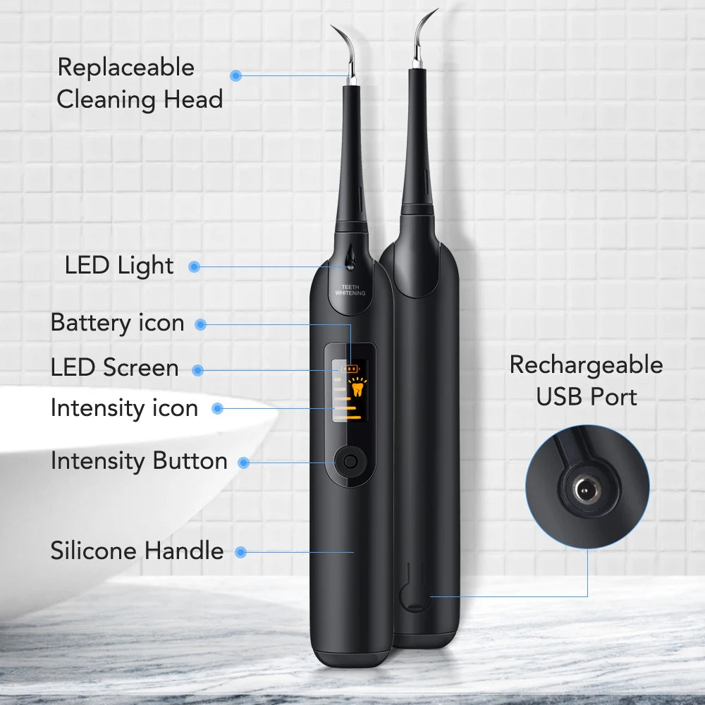 Home Calculus Remover Dental Scaling Electric Scaler Sonic Smoke Stains Tartar Plaque Teeth Whitening Dental Scaler