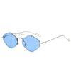 Randlose Diamant-Sonnenbrille Quadratisch Damen Herren Retro-Sonnenbrille Designerbrille UV400 Shades Oculos Weibliche Gafas