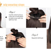 Doreen 160G 200G 240G Volume Series Brazilian Machine Remy Straight Clip In Human Hair Extensions  Full Head 10Pcs 16 to 24 Inch