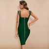 BEAUKEY Summer White Rhinestone Bandage Evening Dress Women Luxury Maxi Spaghetti Strap Red Club Celebrity Evening Party Vestido