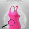 Women Gym Tops Black Sleeveless Yoga Top Women Fitness Shirt Gym Vest Running workout Sports Tops Letter Backless Shirt