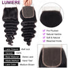 15A Loose Deep Wave Bundle With HD Closure 4X4 5x5 6x6 100% Virgin Brazilian Hair Weave Bundles 3/4 Bundle Deal  8-40" Wholeasle