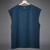 New Men O-neck Tank Top Pure Color Cotton Summer Vest Gym Muscle Bodybuilding Streetwear Sleeveless Shirt Workout Fitness Sport