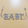 Wholesale NASTY SEXY Shiny Rhinestone Choker Necklace Letter for Women BABY Big Choker Necklace Crystal Collar Statement Jewelry