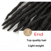 18"Synthetic Faux Locs Crochet Braids Hair Knotless Dreadlocks Straight Gypsy Locs Hair Ombre Braiding Hair Extensions For Women