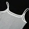 Kliou Trägerloser rückenfreier sexy Bodycon-Midikleid Neu Damen High Waist gestreifte Kleider Eleganz Mode Partykleidung