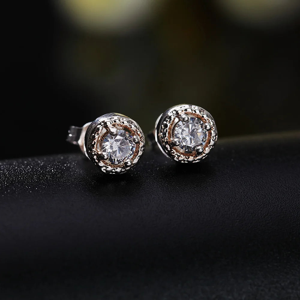 Hot trend 925 sterling Silver crystal pendant necklace earring ring for women Fashion Party wedding accessories Gift Jewelry set