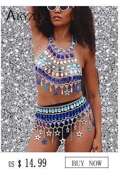 2024 NEW Crystal Masquerade Face Jewelry Women Party Accessories Fashion Fishing Net Metal Rhinestone Sequined Veil Body Jewel