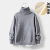boys Plus velvet Warm turtleneck sweater Pullovers plush inside Thicken sweaters girls Winter Autumn Knitted Loose jacket 2-10Y