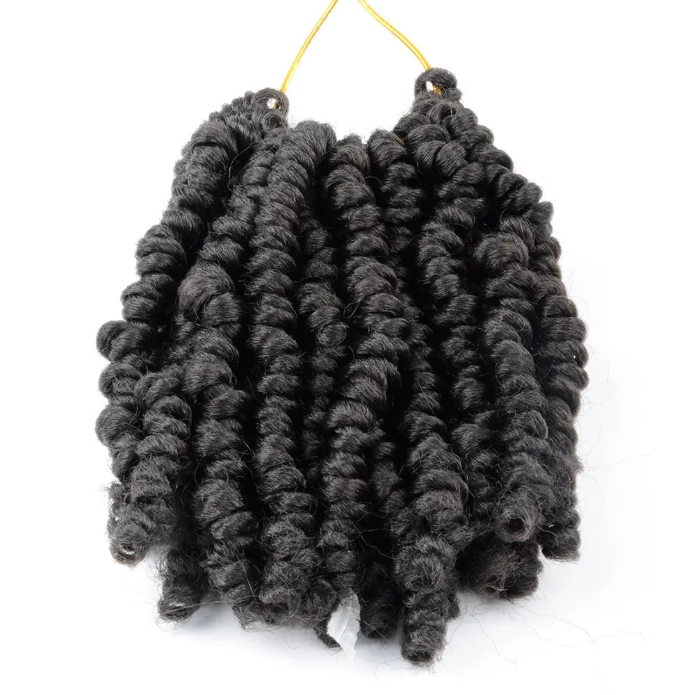 Bob Spring Twist Hair Vorgeflochtene Häkelzöpfe 6 Zoll Synthetisches kurzes Passion Twist Haar vorgeflochten von Flyteng