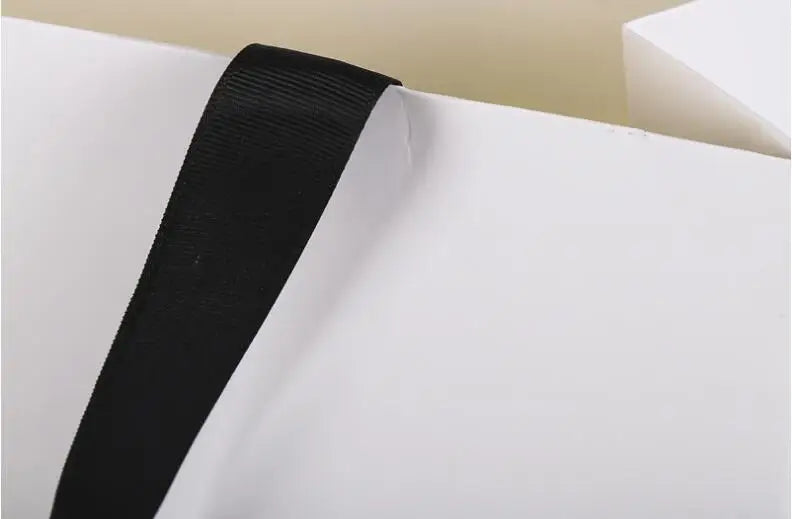 100pcs Custom LOGO Shopping bags High quality thick Paper Tote bags  for  Jewelry bag