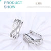 DOTEFFIL 925 Sterling Silber Klassische AAA Zirkon Ohrringe Mode Für Frauen Hochzeit Verlobung Party Geschenk Schmuck