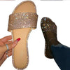 Glitter Slippers Women Summer Sandals 2023 Fashion Bling Female Candy Color Flip Flops Beach Diamond Flat Shoes Outdoor Sandals
