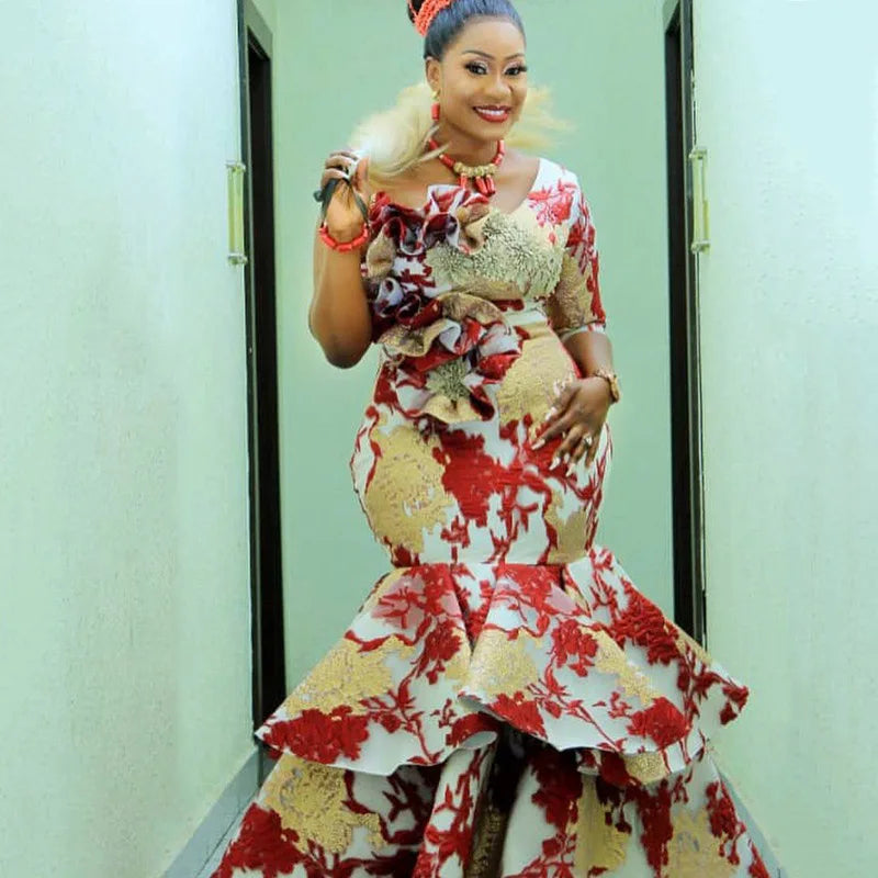 Classic High Quality African Lace Fabric Gilding Brocade French Organza Lace Fabric For Nigerian Women Wedding Party Dress S2078