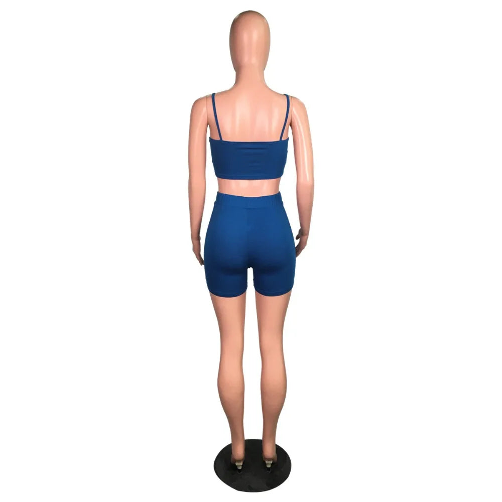 two piece set women two pieces outfits summer clothes crop top shorts 2 piece set women  summer clothing wholesale