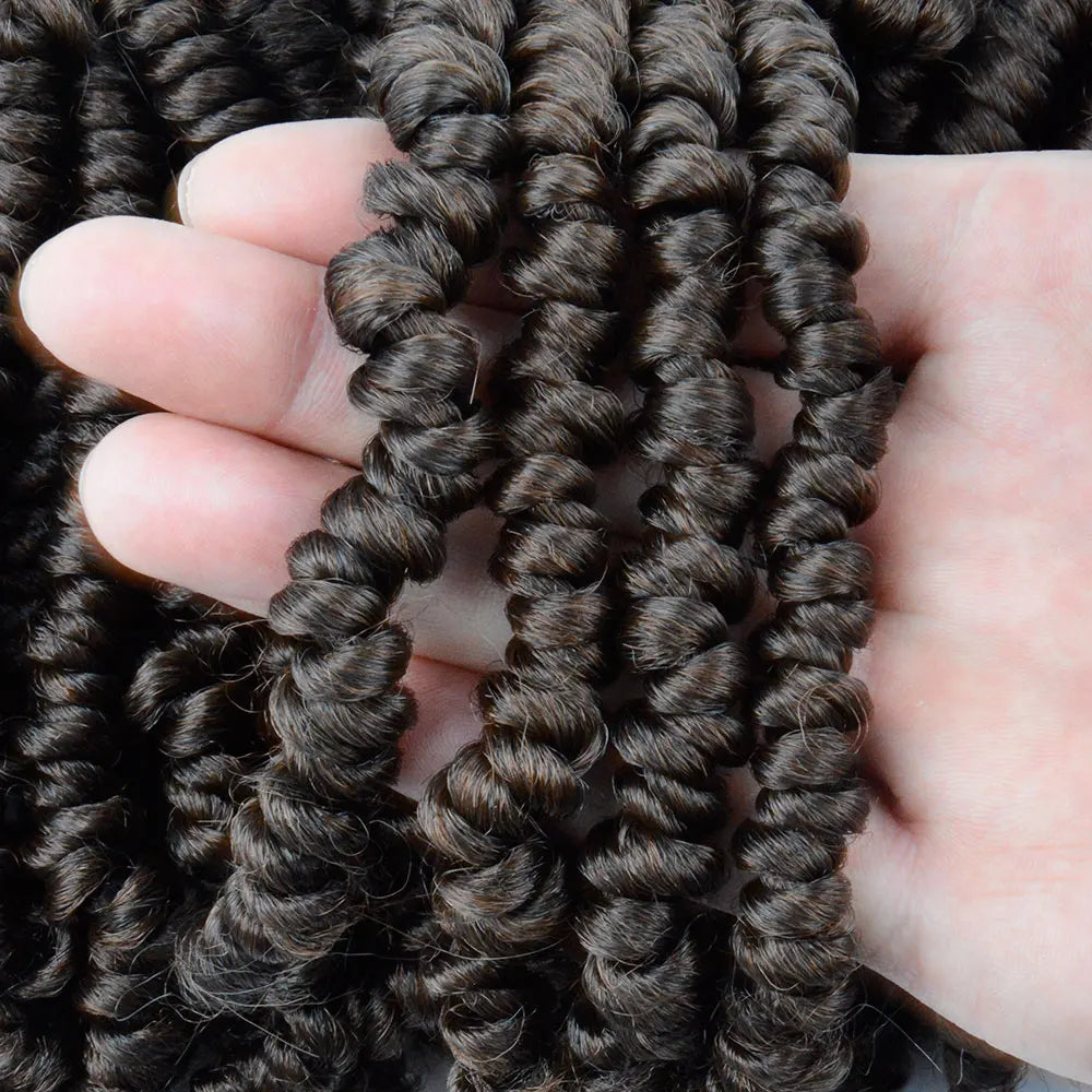 Bob Spring Twist Hair Vorgeflochtene Häkelzöpfe 6 Zoll Synthetisches kurzes Passion Twist Haar vorgeflochten von Flyteng