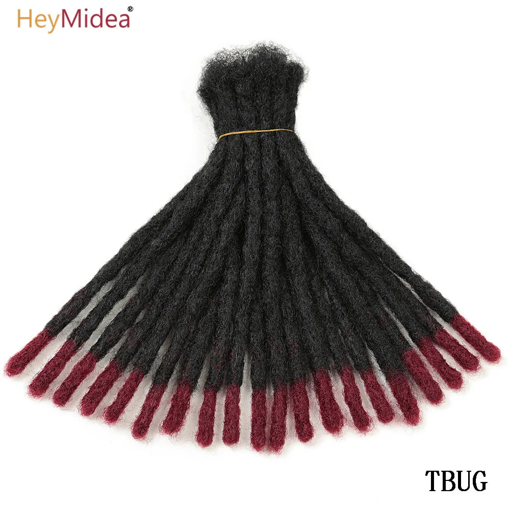 10-Zoll Synthetische Dreadlocks Häkelzöpfe Haare Handgemachte Locs Hip-Hop-Stil Für Männer Und Frauen Ombre Flechtperücke Extensions He