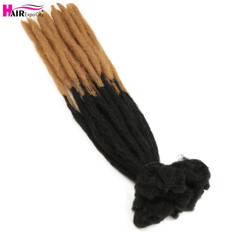 22 Inch Dreadlocks Crochet Braids Hair Synthetic Faux Locs For Men And Women Ombre Braiding Hair Extensions Hair Expo City
