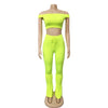Two Piece Set for Women Two Piece Outfits Stacked Pants 2 Pieces Sets Women Crop Top Pants Stacked Leggings Outfits for Female