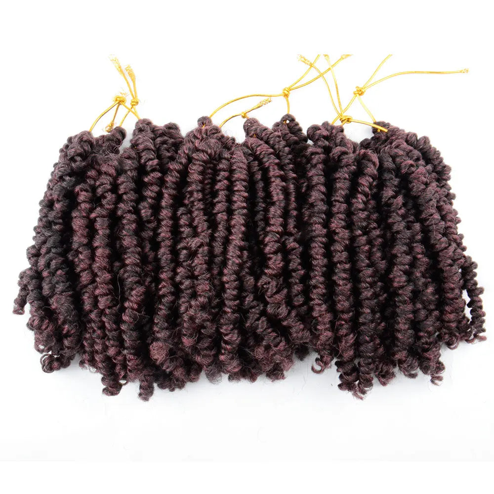 Bob Spring Twist Hair Vorgeflochtene Häkelzöpfe 6 Zoll Synthetisches kurzes Passion Twist Haar vorgeflochten von Flyteng