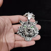 Hip Hop 3D Tiger Pendant Necklace with 13mm Crystal Cuban Chain HipHop Iced Out Bling Necklaces Men Women Fashion Charm Jewelry