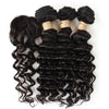 Lockiges Echthaar-Bundles mit Closure, kurzes indisches Echthaar-Bundles mit kreisförmigem Closure
