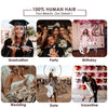 Ombre Blonde 13X4 Transparent Lace Front Echthaarperücke Brauner Ansatz Loose Wave Aschblond 4x4 Closure Perücke vorgezupft