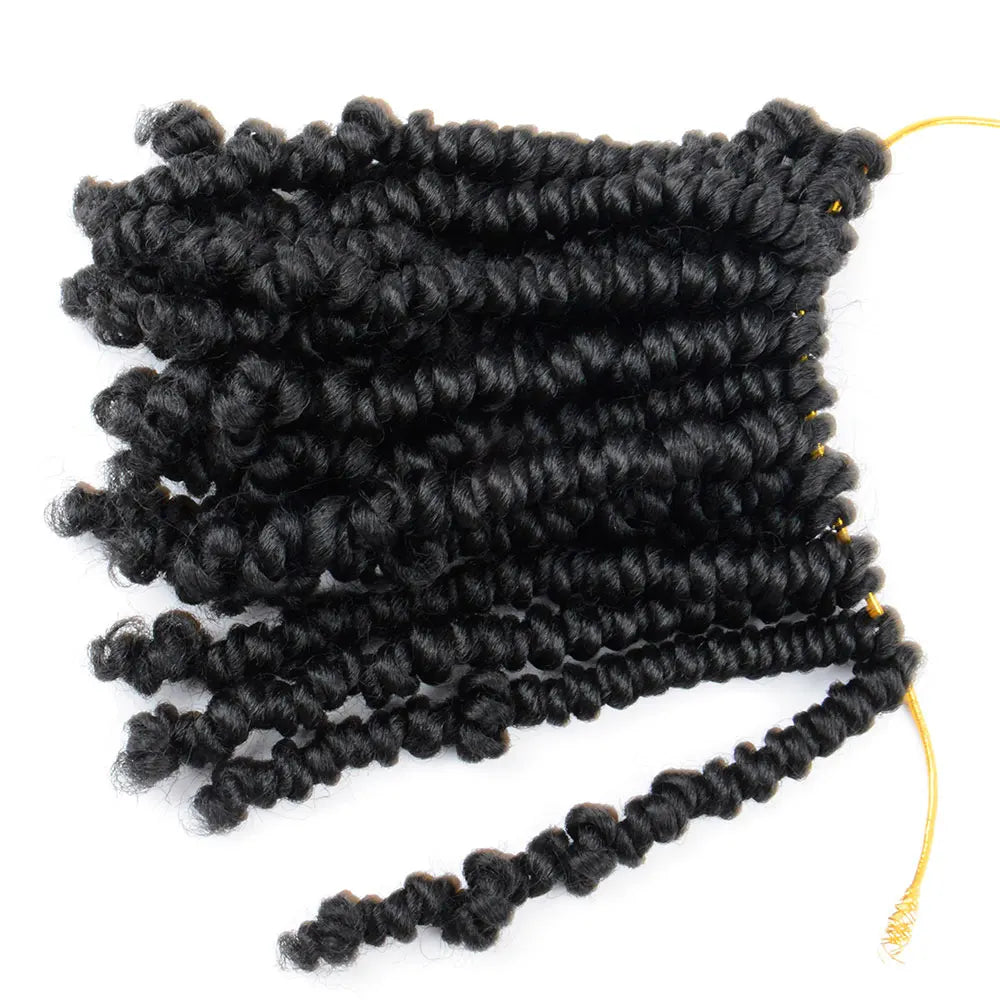 Bob Spring Twist Hair Vorgeflochtene Häkelzöpfe 6 Zoll Synthetisches kurzes Passion Twist Haar vorgeflochten von Flyteng