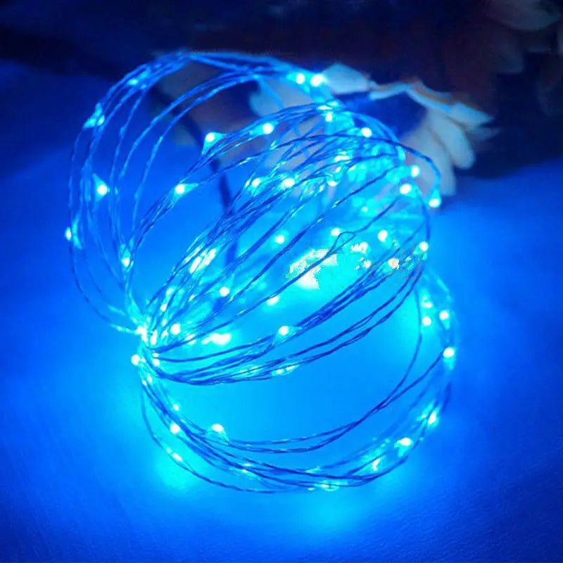 1M 2M 3M 5M 10M Kupferdraht LED Lichterketten Festbeleuchtung Lichterkette für Weihnachtsbaum Hochzeitsfeier Dekoration