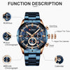 CURREN Men Watch Top Brand Luxury Sports Quartz Mens Watches Full Steel Waterproof Chronograph Wristwatch Men Relogio Masculino