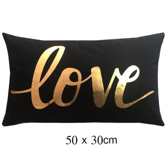 European Classical Bronzing Gold Foil Cushion Decorative Pillow Golden Leaves Home Decor Sofa Throw Pillow Almofadas Decorativas
