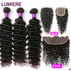 Mongolian Afro Kinky Curly Human Hair Bundles With Closure Deep Curly Hair Weave Bundles With Frontal Closure Hair Extensions