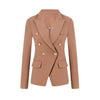 HARLEYFASHION Europäisch Amerikanisch 2021 Frühling Herbst Slim Doppelreiher Damen Blazer OL Unifarbener Hochwertiger Anzug Blazer XXL