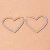 Stonefans Aesthetic Letter Earrings Designer Luxury for Women 2021 Fahsion Jewelry Rhinestone Designer Piercing Heart Earrings