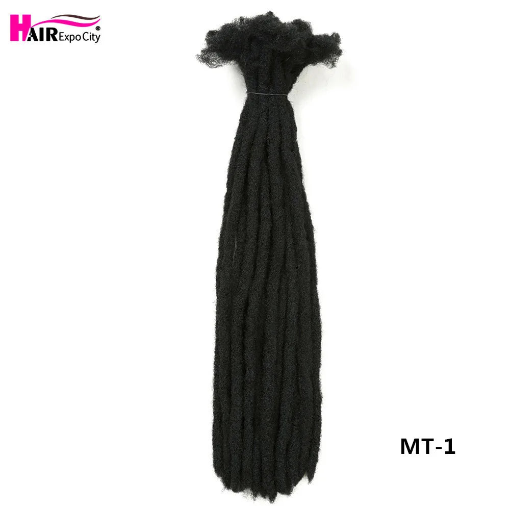 22 Inch Dreadlocks Crochet Braids Hair Synthetic Faux Locs For Men And Women Ombre Braiding Hair Extensions Hair Expo City