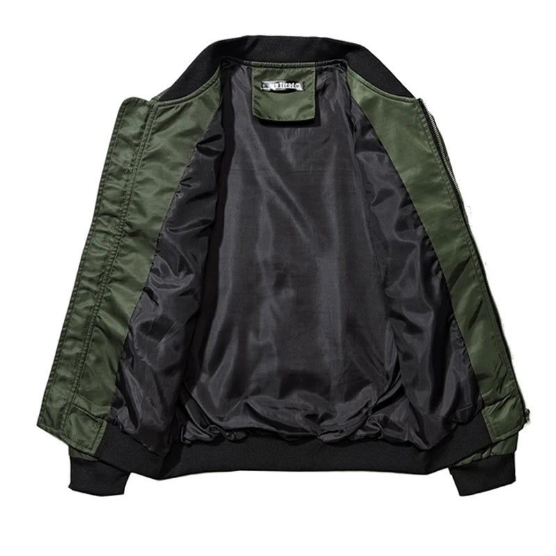 DIMUSI Men's Bomber Jackets Casual Male Outwear Windbreaker Coats Fashion Hip Hop Men Sports Pilot Baseball Jackets Clothing